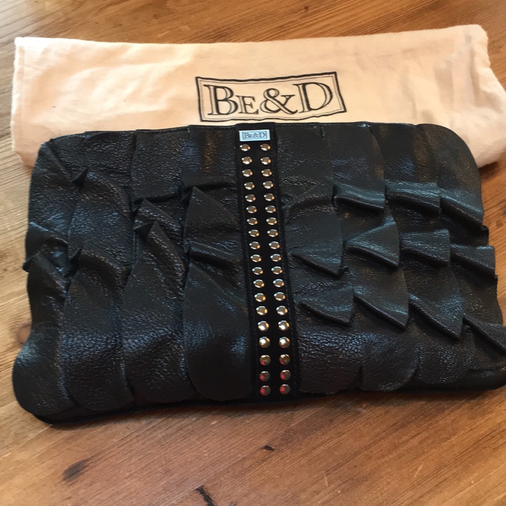 Be&D 3-Way Black Goatskin Handbag